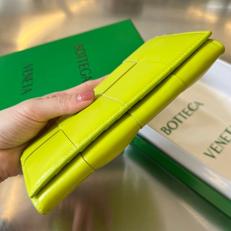 Bottega Veneta Intrecciato Long Wallet 679845 Lime - 8