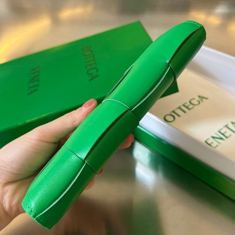 Bottega Veneta Intrecciato Long Wallet Green - 7
