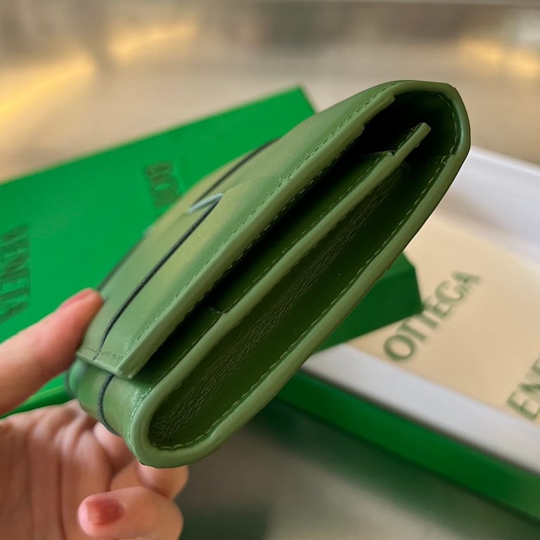 Bottega Veneta Intrecciato Long Wallet Green 679845 - 7