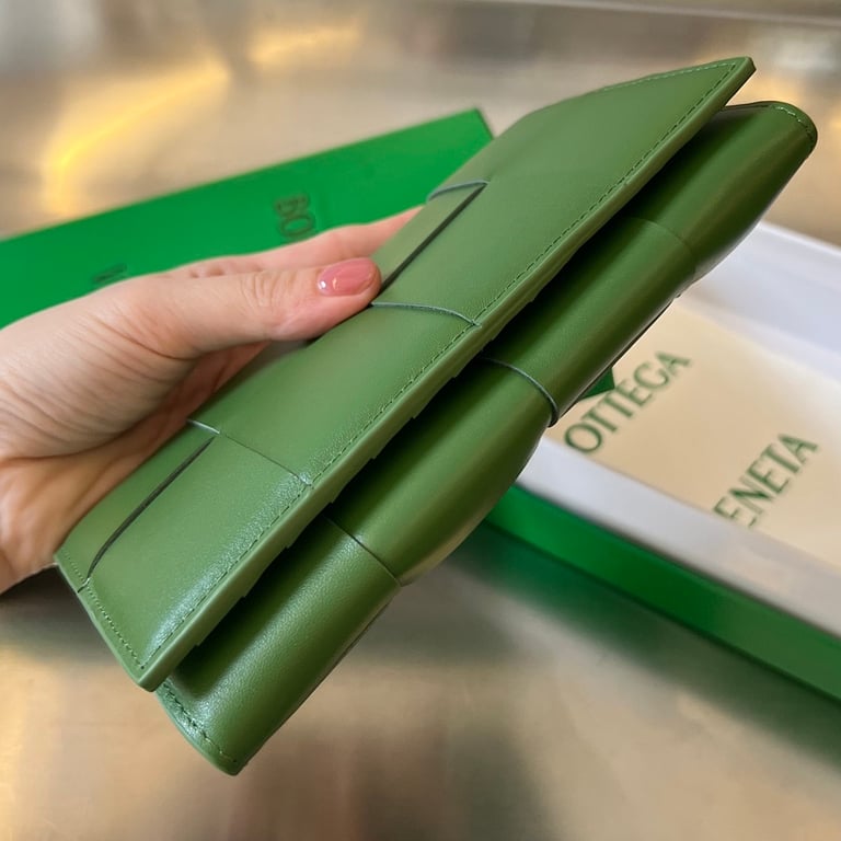 Bottega Veneta Intrecciato Long Wallet Green 679845 - 8