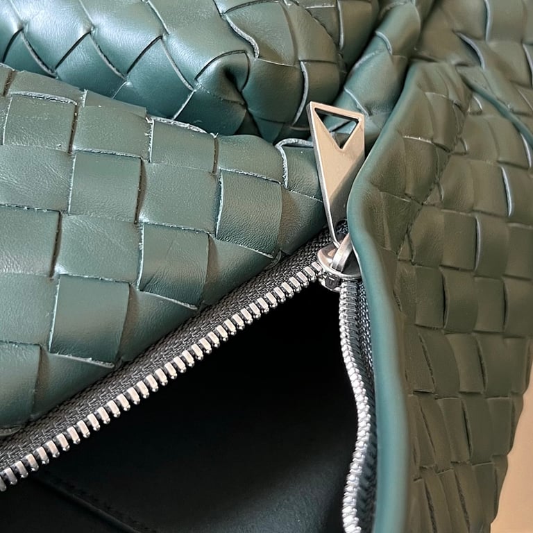 Bottega Veneta Intrecciato Leather Backpack Green - 3