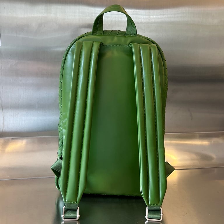 Bottega Veneta Intrecciato Leather Backpack Green 730732 - 8