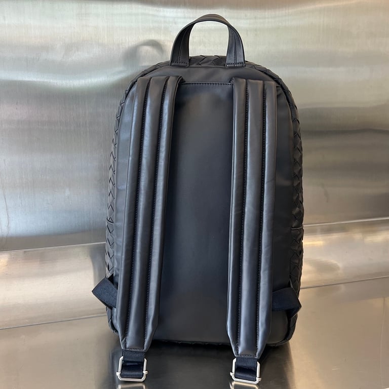 Bottega Veneta Intrecciato Leather Backpack Black - 8