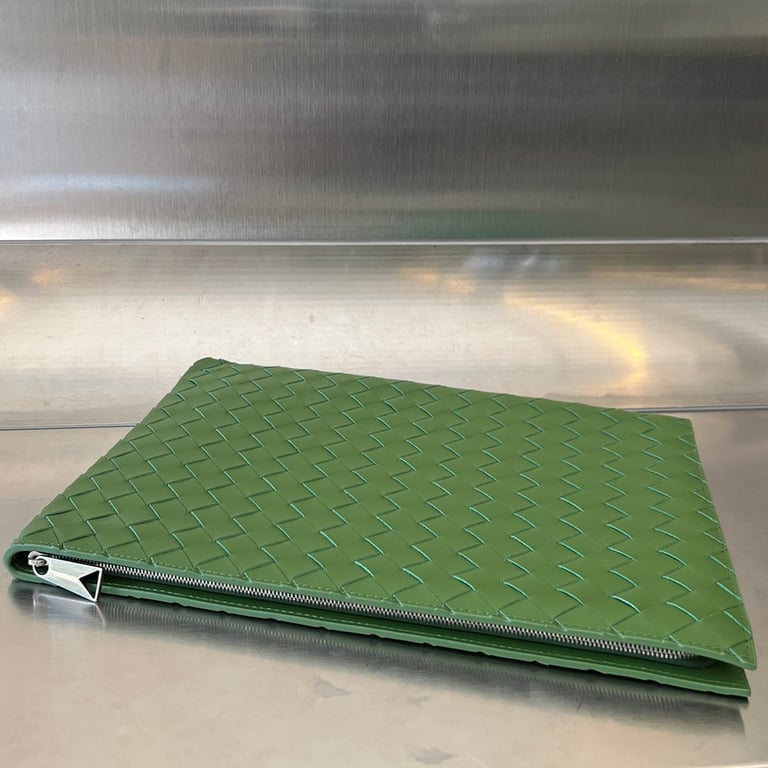 Bottega Veneta Intreccio Document Case 607479 Green - 9