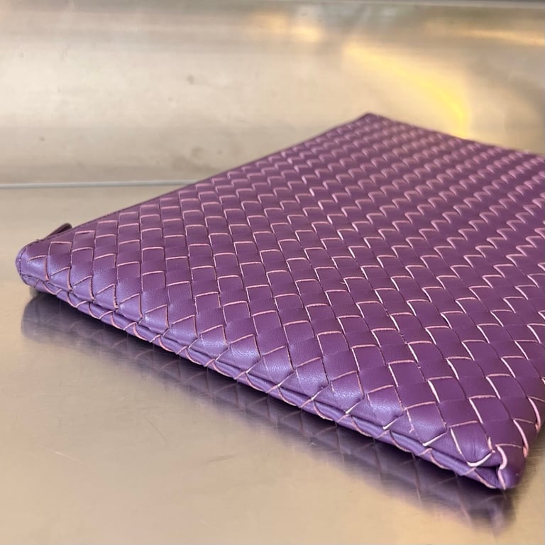 Bottega Veneta Intrecciato Pouch 522430 Purple - 8
