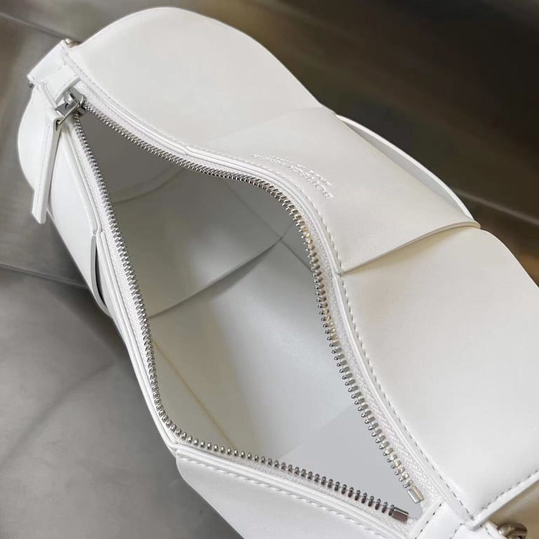 Bottega Veneta Intrecciato Cylinder Bag White 741562 - 2