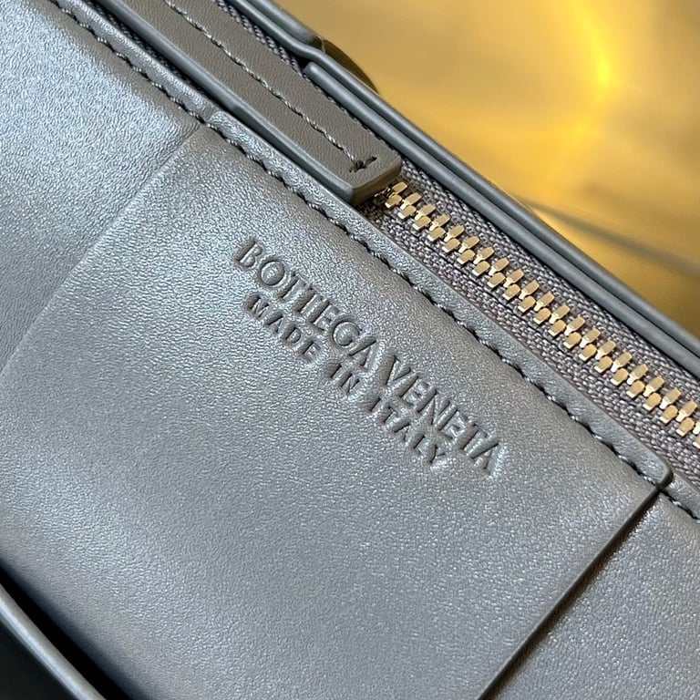 Bottega Veneta Intrecciato Cylinder Bag Grey - 7