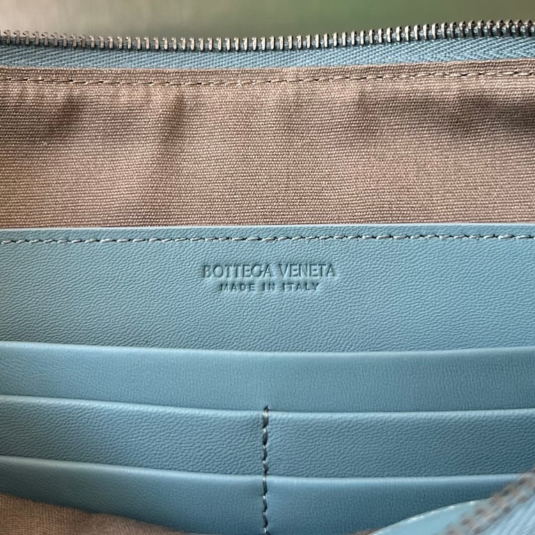 Bottega Veneta Intrecciato Clutch 522430 Light Blue - 4
