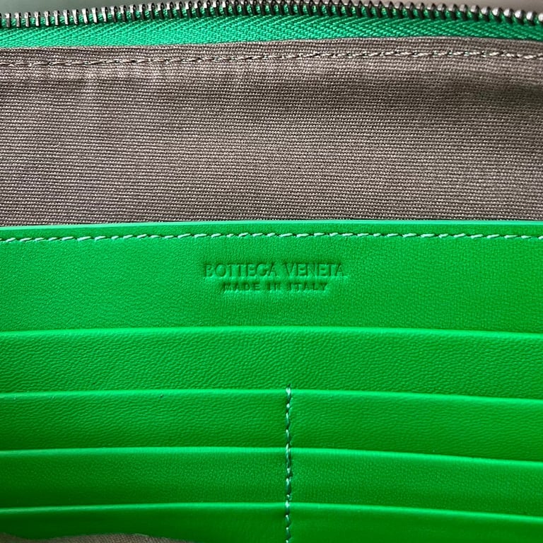 Bottega Veneta Intrecciato Leather Pouch Green - 5