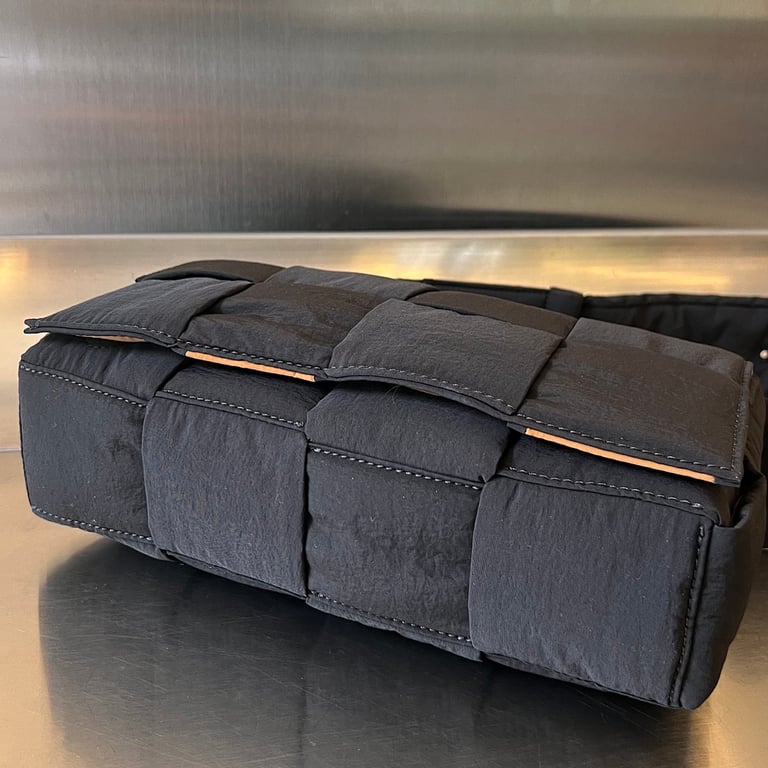 Bottega Veneta Padded Tech Cassette Black/Caramel - 7