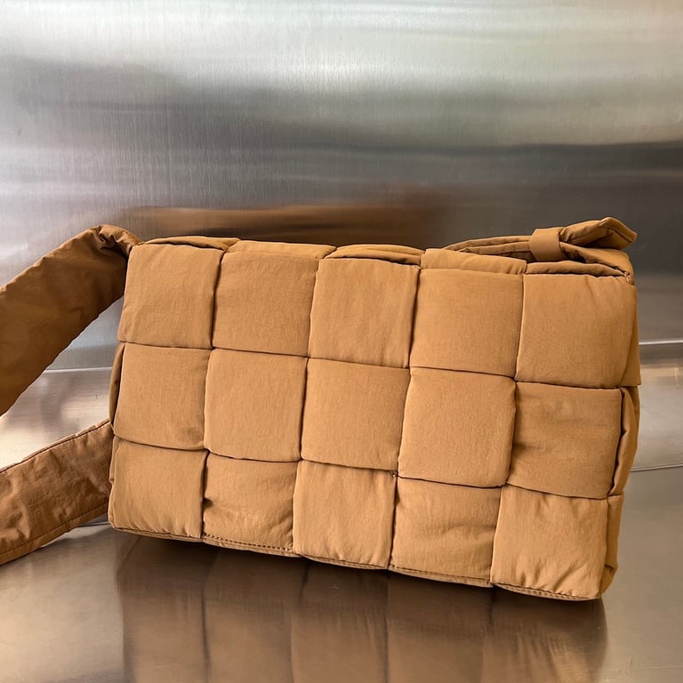 Bottega Veneta Padded Cassette Nylon Bag Brown - 9