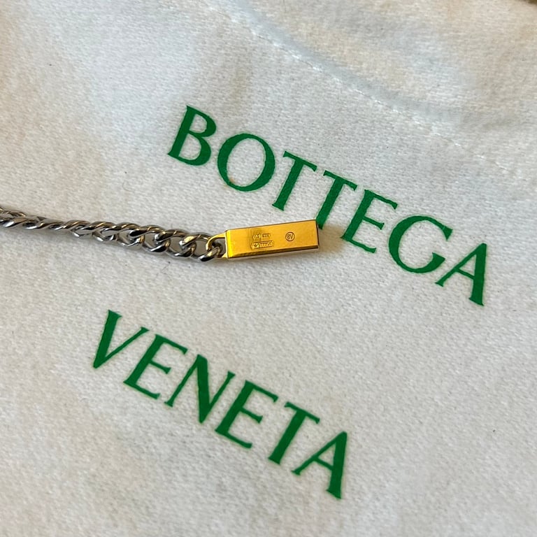 Bottega Veneta Two-Tone ID Chain Bracelet 740969 - 4
