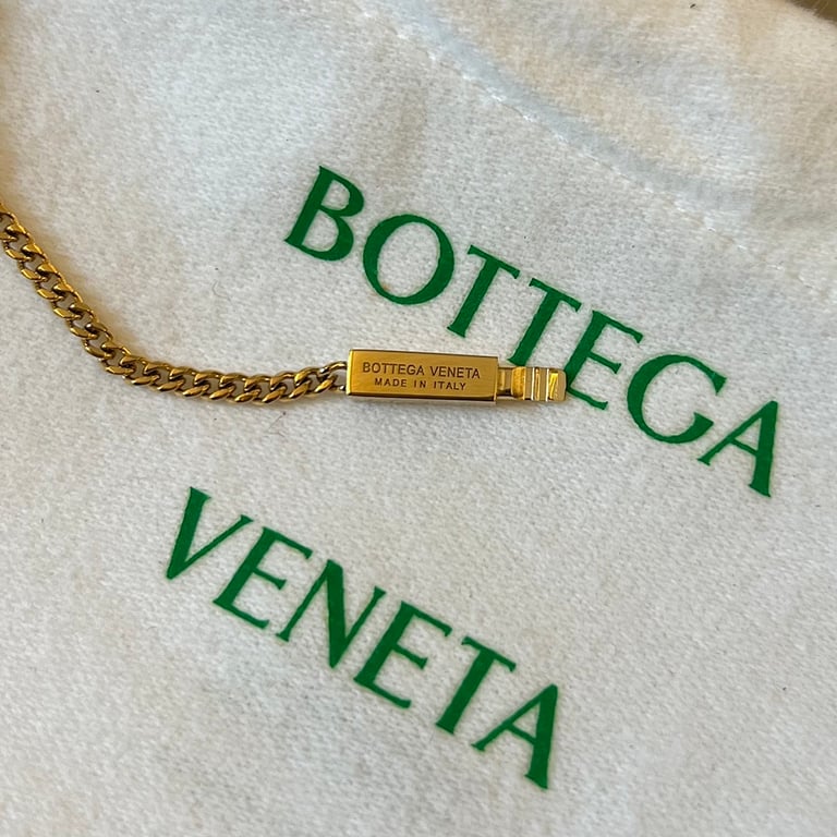 Bottega Veneta Two-Tone ID Chain Bracelet 740969 - 5
