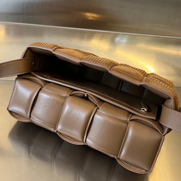 Bottega Veneta Padded Cassette Brown Corduroy Leather - 6