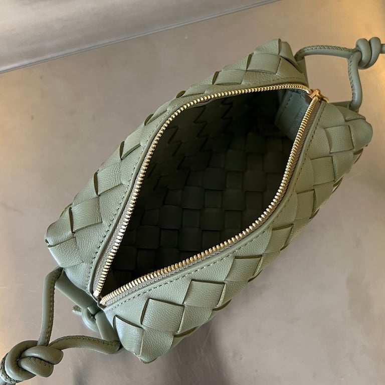 Bottega Veneta Mini Loop Camera Bag Travertine Green - 4
