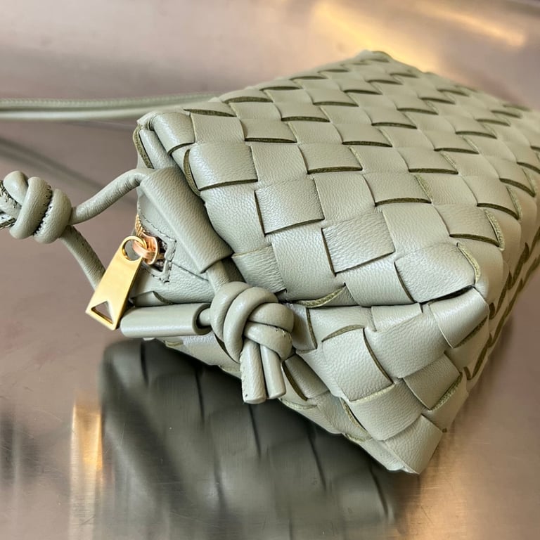 Bottega Veneta Mini Loop Camera Bag Travertine Green - 5