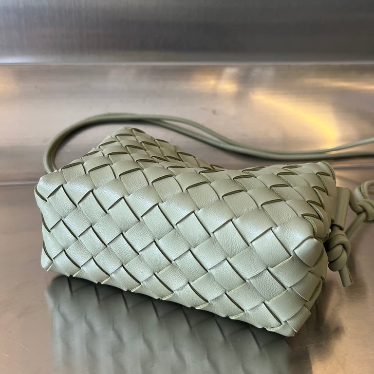 Bottega Veneta Mini Loop Camera Bag Travertine Green - 8