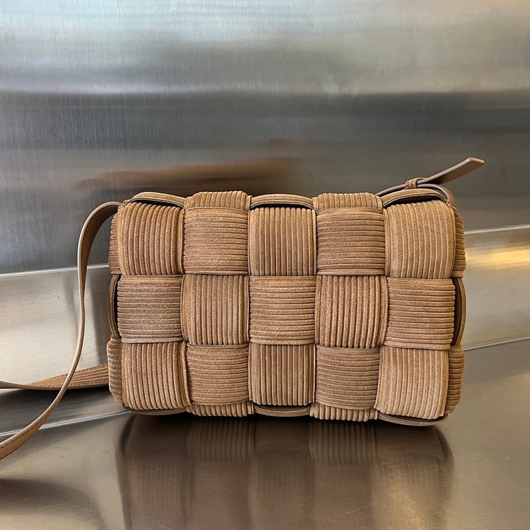 Bottega Veneta Padded Cassette Brown Corduroy Suede - 9