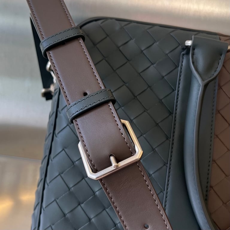 Bottega Veneta Intrecciato Color-Block Briefcase 755128 - 7