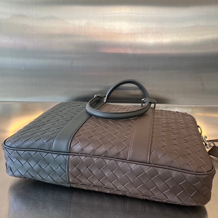 Bottega Veneta Intrecciato Color-Block Briefcase 755128 - 8