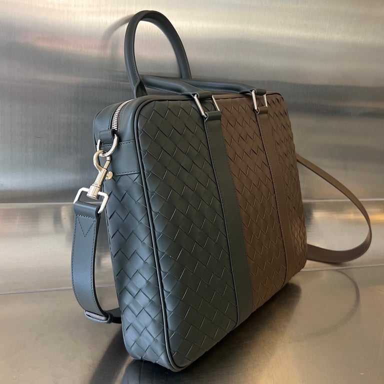 Bottega Veneta Intrecciato Color-Block Briefcase 755128 - 9