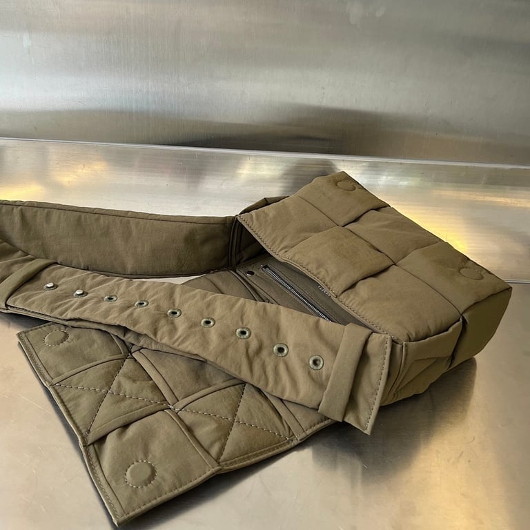 Bottega Veneta Padded Tech Cassette Nylon Bag Olive - 6