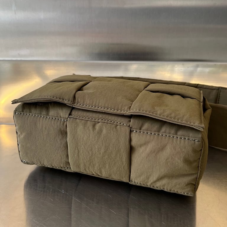 Bottega Veneta Padded Tech Cassette Nylon Bag Olive - 8