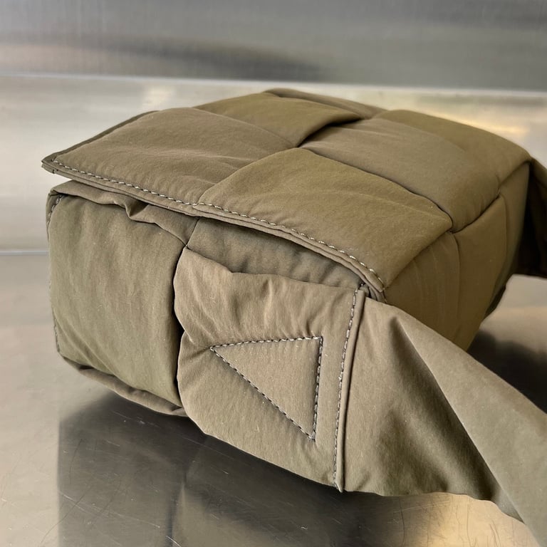 Bottega Veneta Padded Tech Cassette Nylon Bag Olive - 9