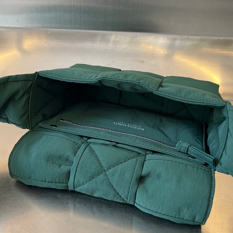 Bottega Veneta Padded Cassette Nylon Bag Green 755182 - 5