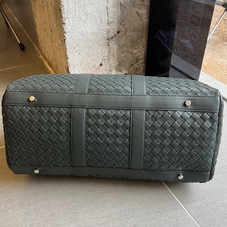 Bottega Veneta Intrecciato Duffle Bag 650066 Deep Green - 8