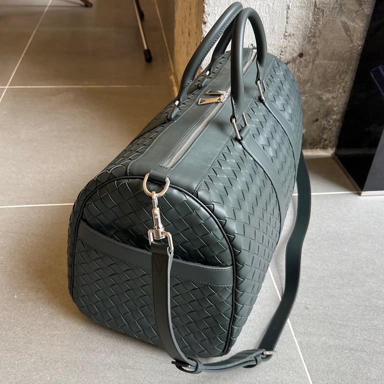 Bottega Veneta Intrecciato Duffle Bag 650066 Deep Green - 9