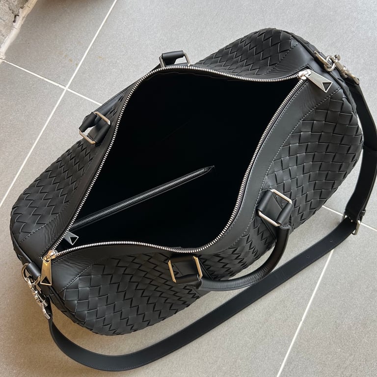 Bottega Veneta Intrecciato Duffle Bag Black - 6