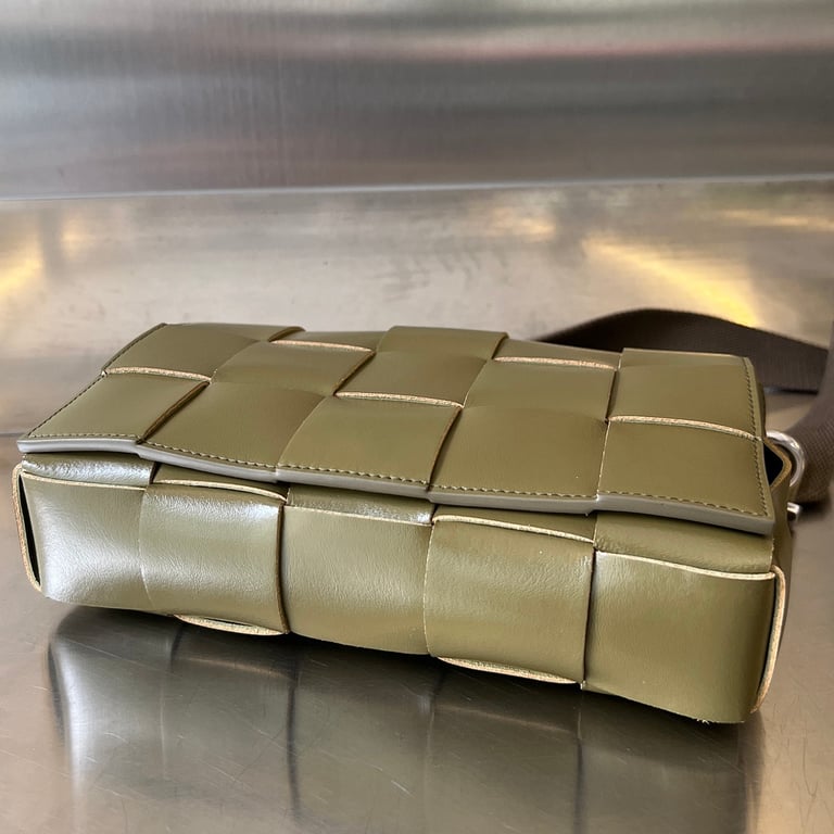 Bottega Veneta Cassette Crossbody Bag Green - 7