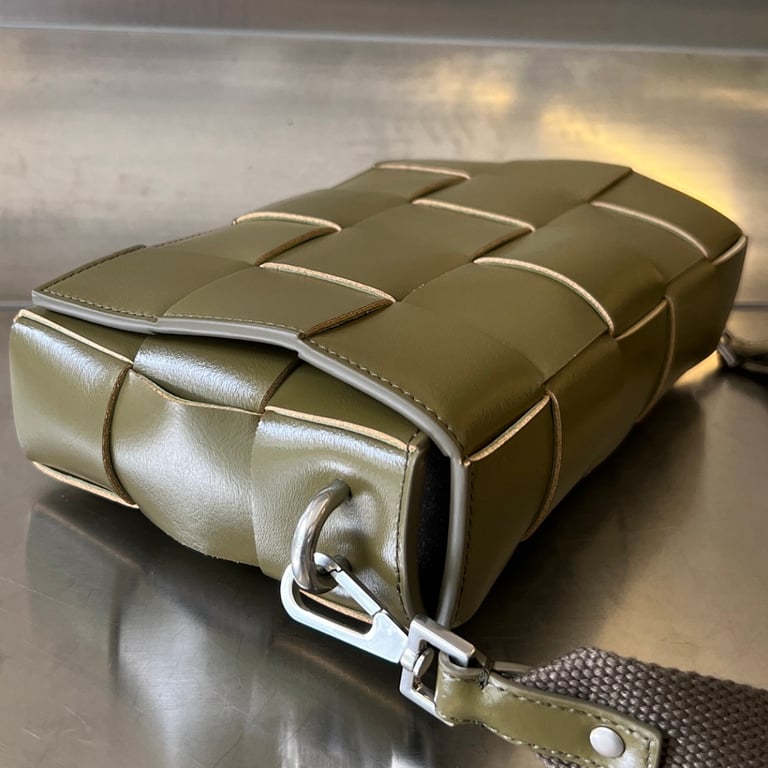 Bottega Veneta Cassette Crossbody Bag Green - 8