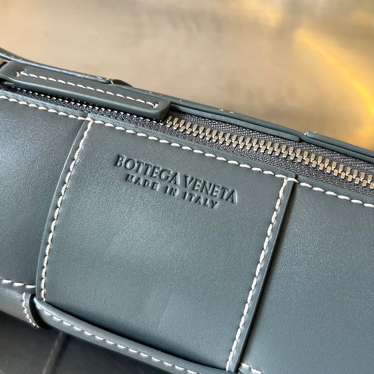 Bottega Veneta Intrecciato Cylinder Bag Blue - 6