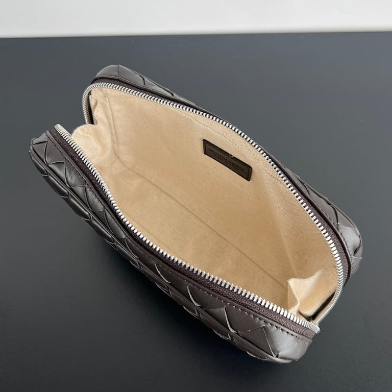 Bottega Veneta Intrecciato Medium Pouch 765809 Dark Brown - 5