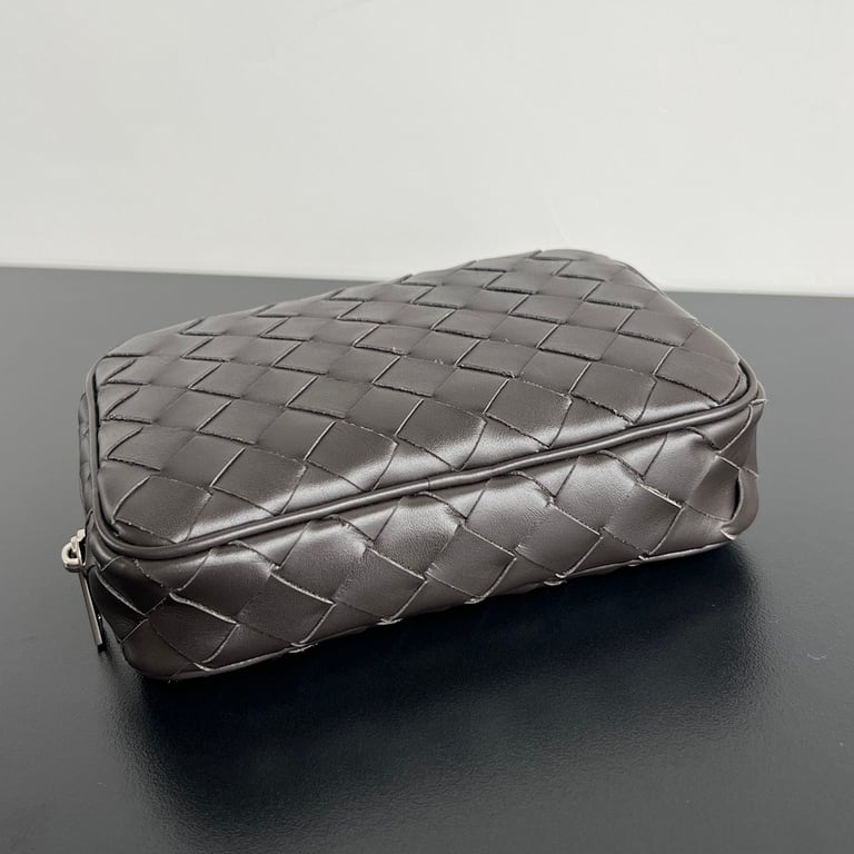 Bottega Veneta Intrecciato Small Toiletry Case Dark Brown - 8