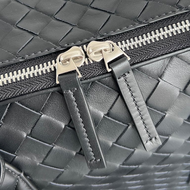 Bottega Veneta Getaway Intrecciato Briefcase Black - 10