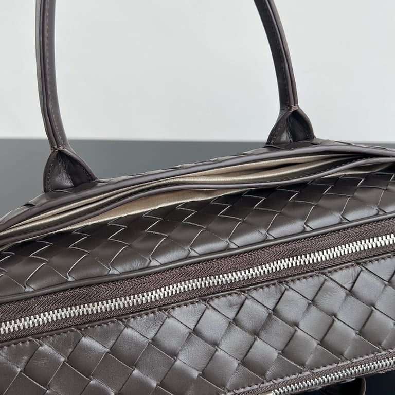 Bottega Veneta Getaway Briefcase 766361 Dark Brown - 5