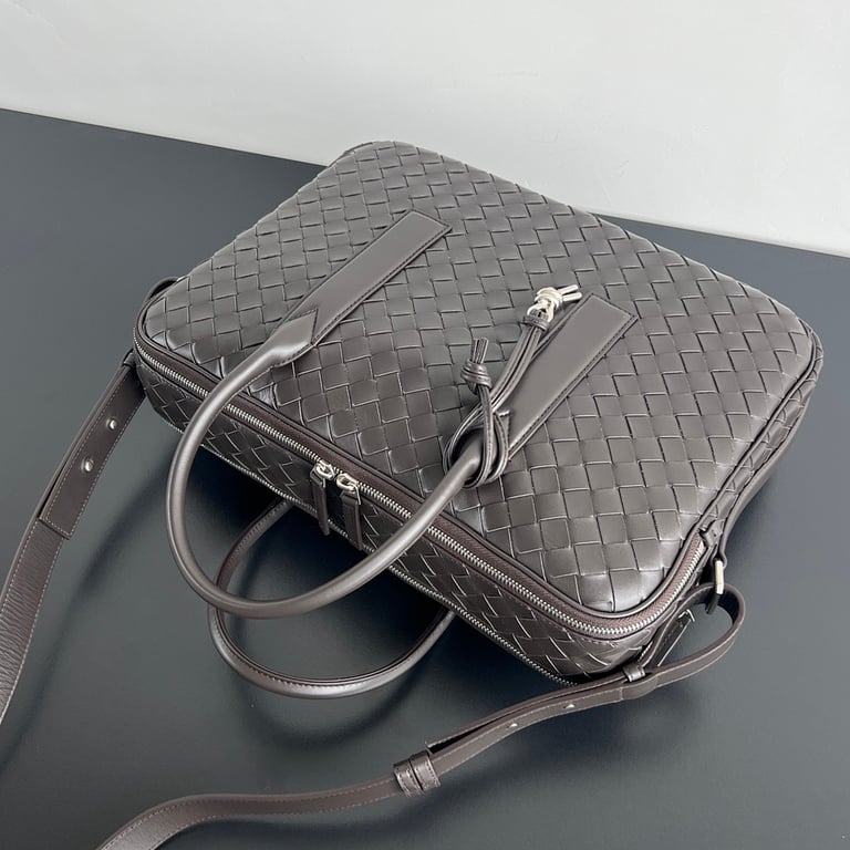 Bottega Veneta Getaway Briefcase 766361 Dark Brown - 7