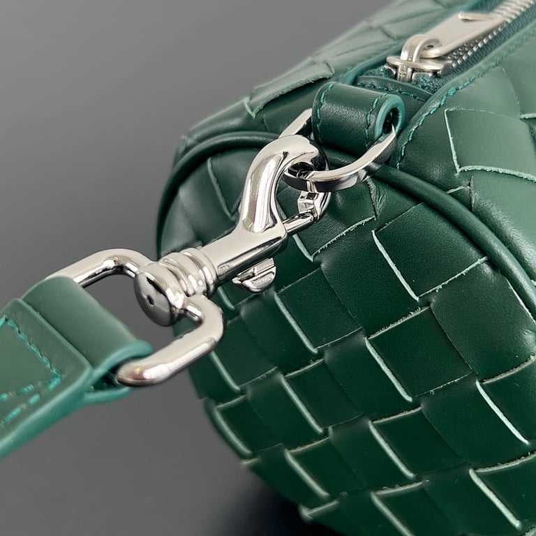 Bottega Veneta Mini Intrecciato Barrel Bag Green - 7