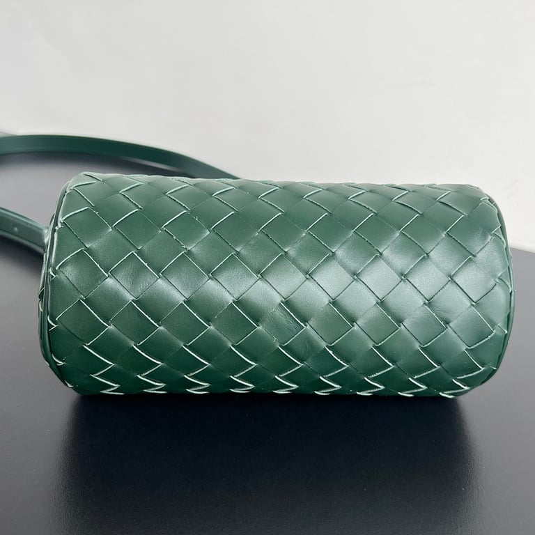 Bottega Veneta Mini Intrecciato Barrel Bag Green - 8