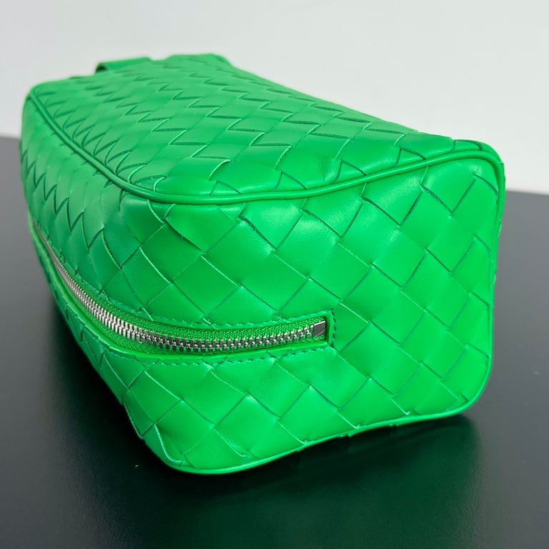 Bottega Veneta Intrecciato Toiletry Case 729295 Parrot Green - 5