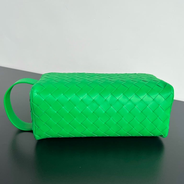 Bottega Veneta Intrecciato Toiletry Case 729295 Parrot Green - 8