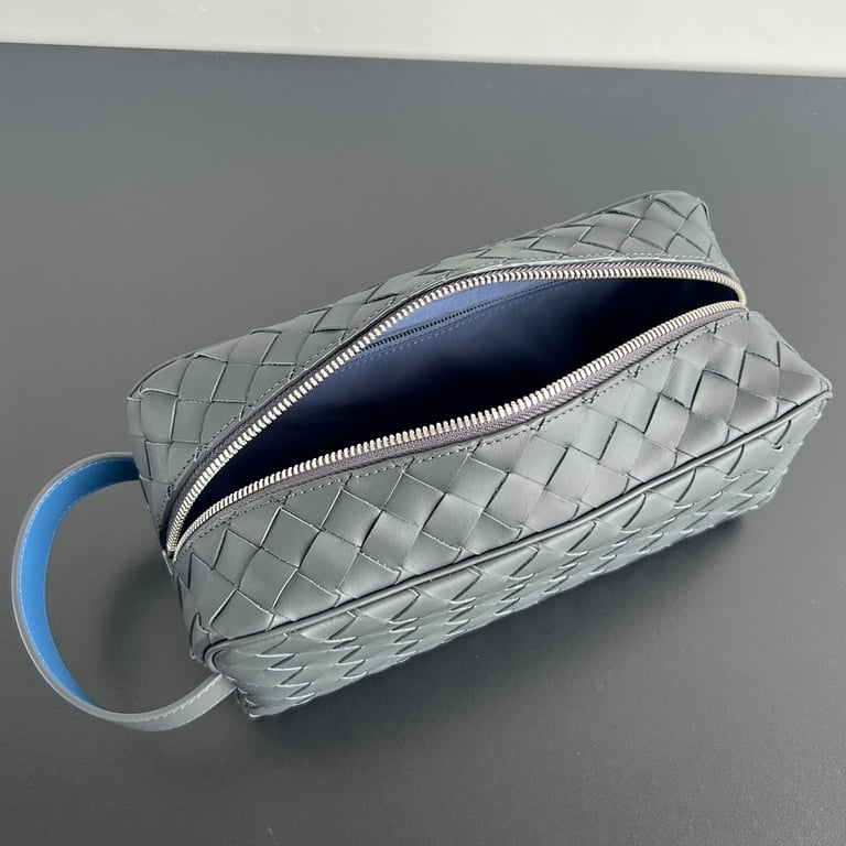 Bottega Veneta Intrecciato Toiletry Case Rock Grey - 6