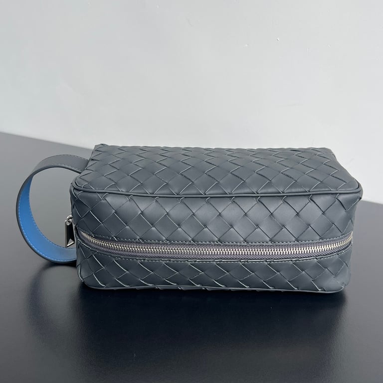 Bottega Veneta Intrecciato Toiletry Case Rock Grey - 7