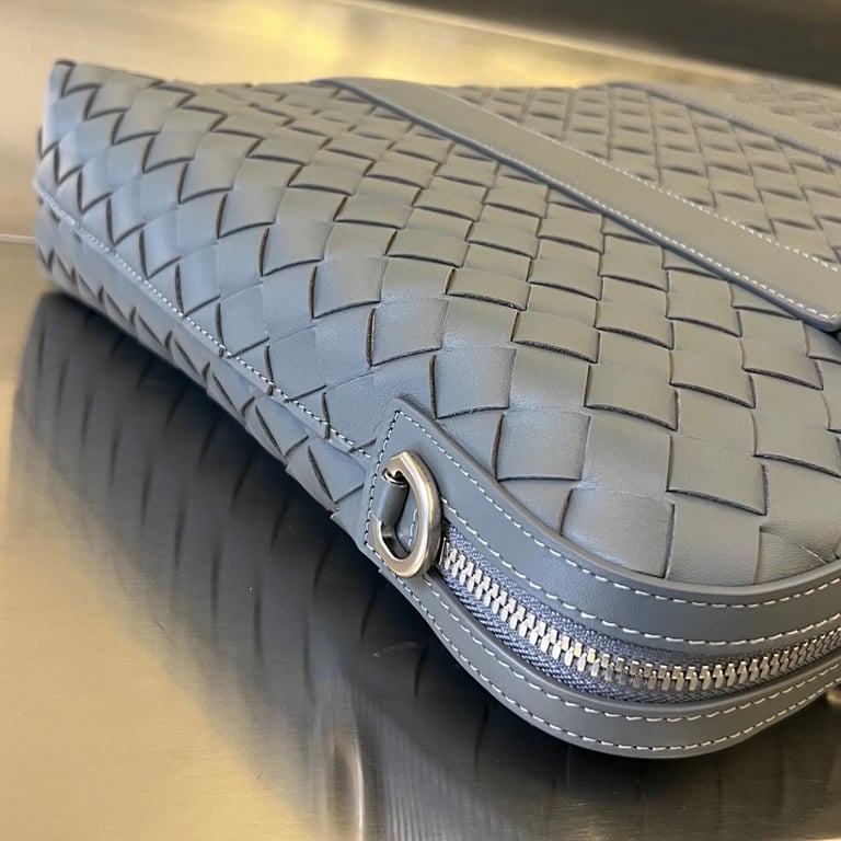 Bottega Veneta Intrecciato Briefcase Grey - 2