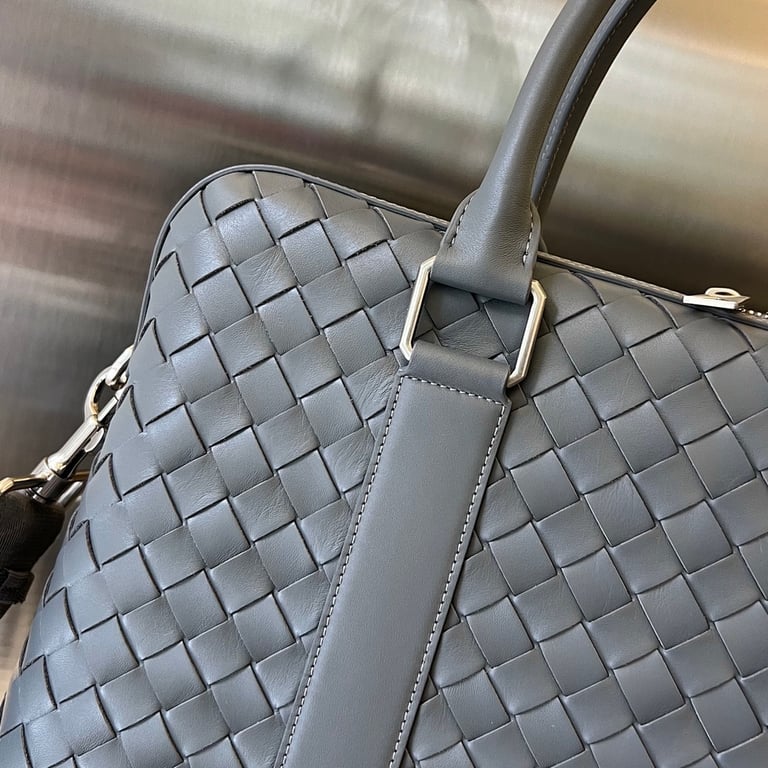 Bottega Veneta Intrecciato Briefcase Grey - 6