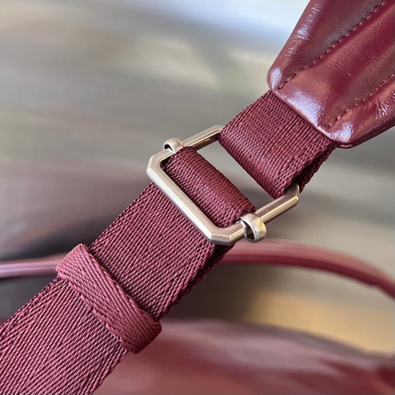 Bottega Veneta 731194 Leather Backpack Burgundy - 2