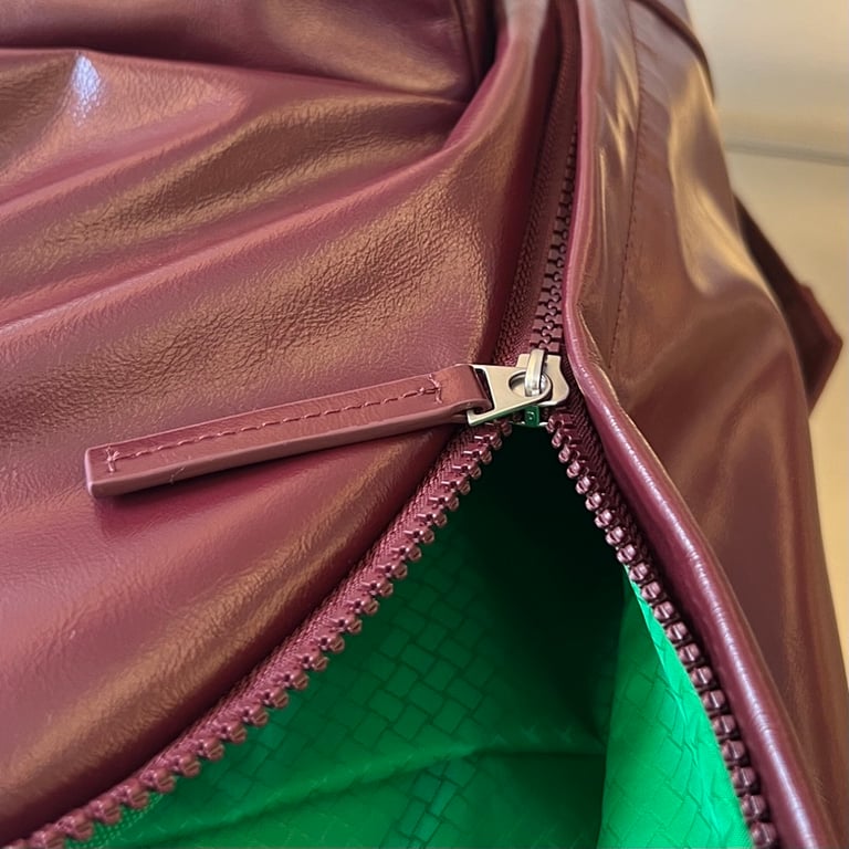 Bottega Veneta 731194 Leather Backpack Burgundy - 5
